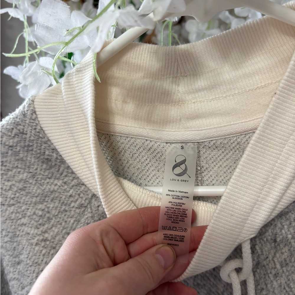 Lou & Grey Speckled Light Heather Cowl-Neck Pullover - Picture 4 of 6
